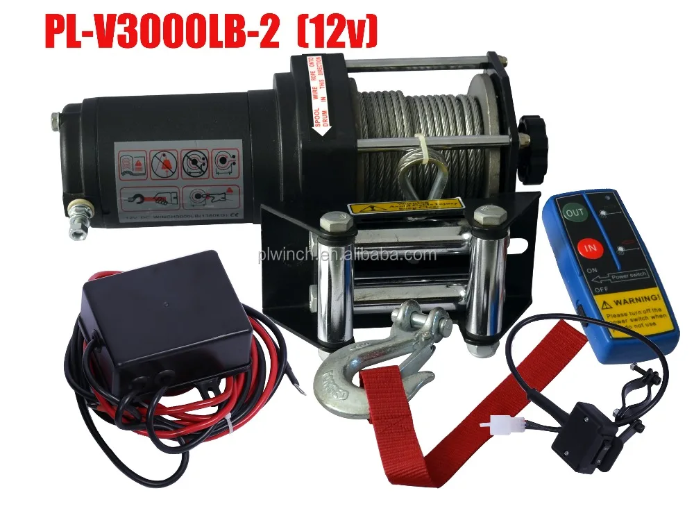 capstan trailer cable winch 3000lbs for boat and atv CE approved winch