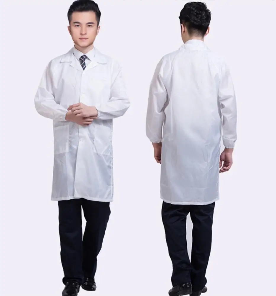 2019 Long Style Cleanroom Labcoat AntiStatic Protective Smock