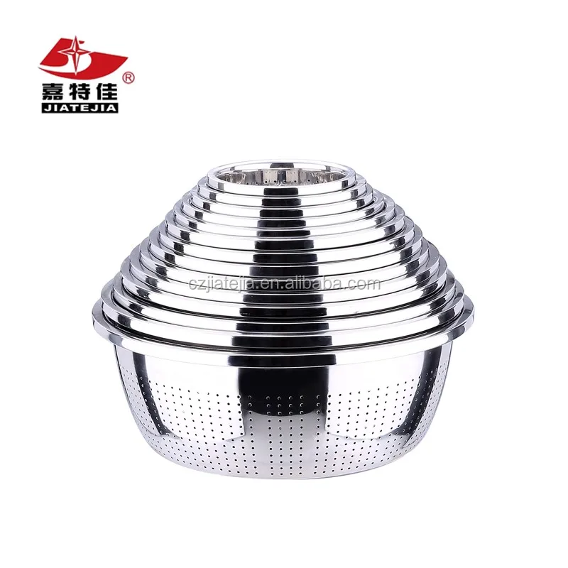 Stainless steel multi-function usage rice vegetable kitchen sink colander