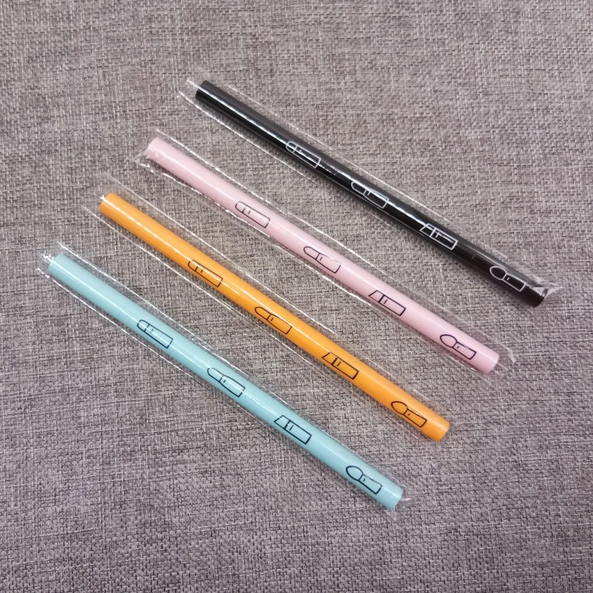 Portable Retractable Extension-type Cosmetic Brush Kit Pink 4 in 1 Makeup Brushes