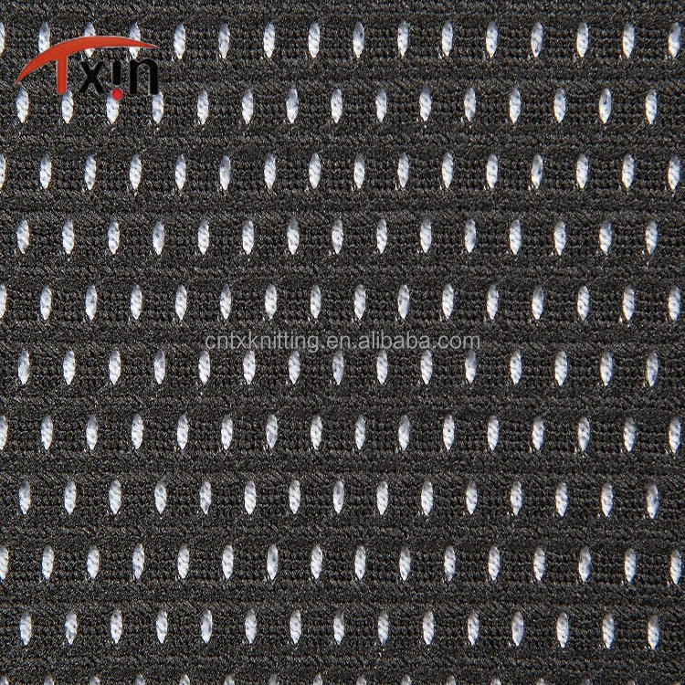 
tear resistant mesh fabric basketball shorts fabric knitted small hole fabric 