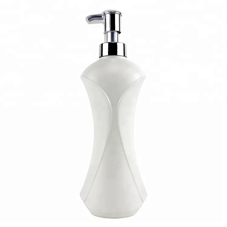 Custom Size Slender Waist  Bottle With Pump Manufacturer Plastic Black Hdpe Shampoo Bottle