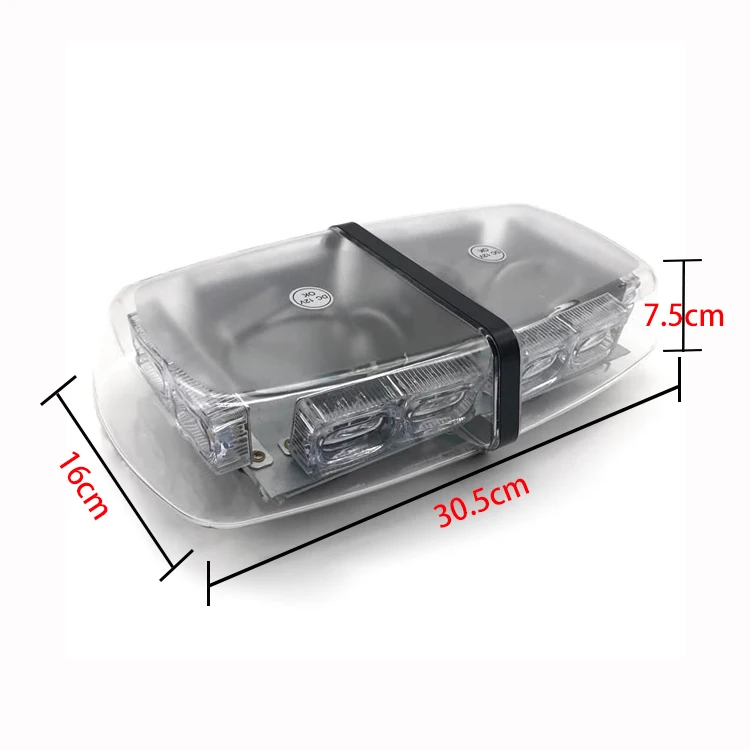 12V 36W emergency warning flashing led amber yellow hazard warning lights amber strobe light bar