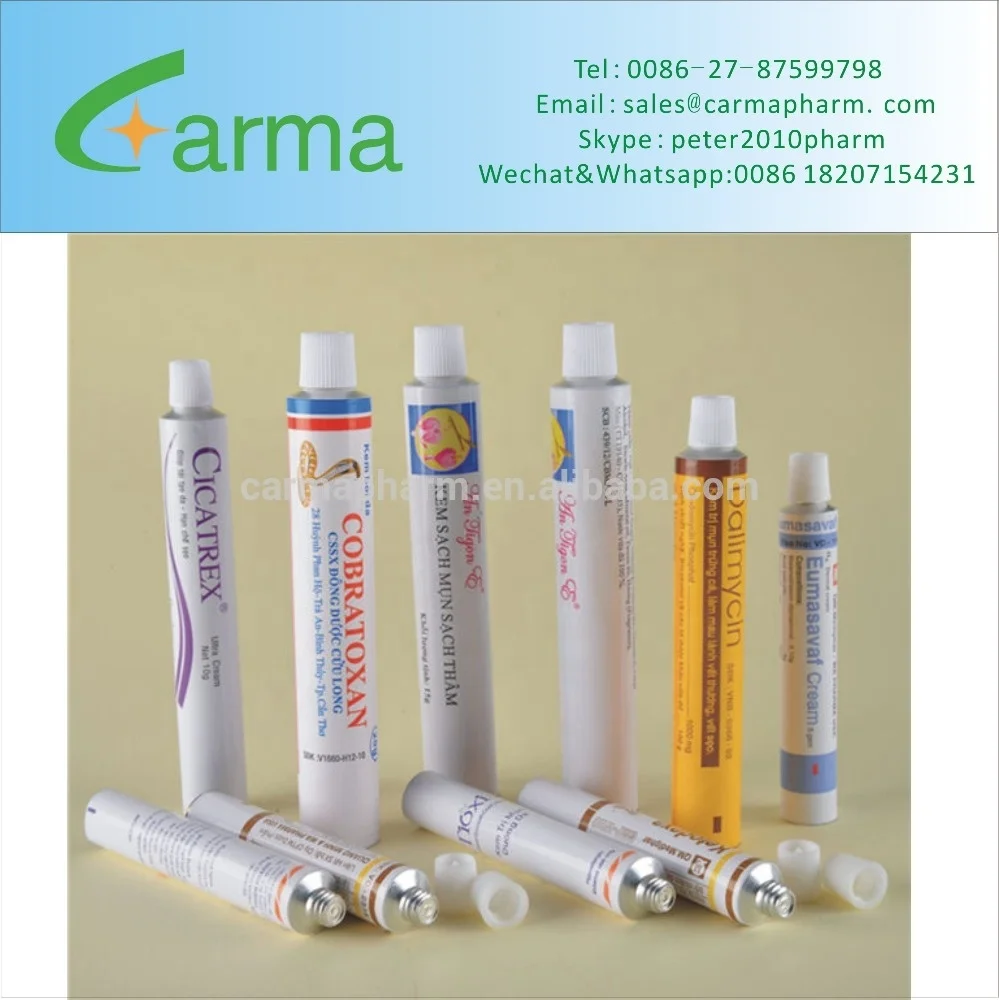 2024 High Quality Collapsible Aluminium Cosmetic Tube Ointment Tube Cream Tube