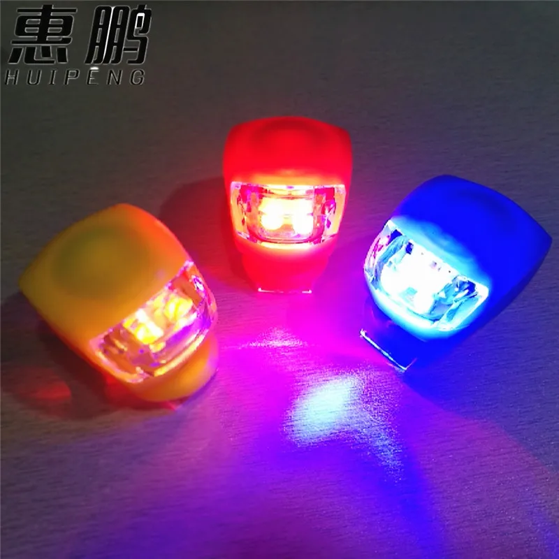 Factory Wholesale Waterproof Silicone Multi-colors Bicycle Led Bike Headlight And Taillight Mountain Bike Lights