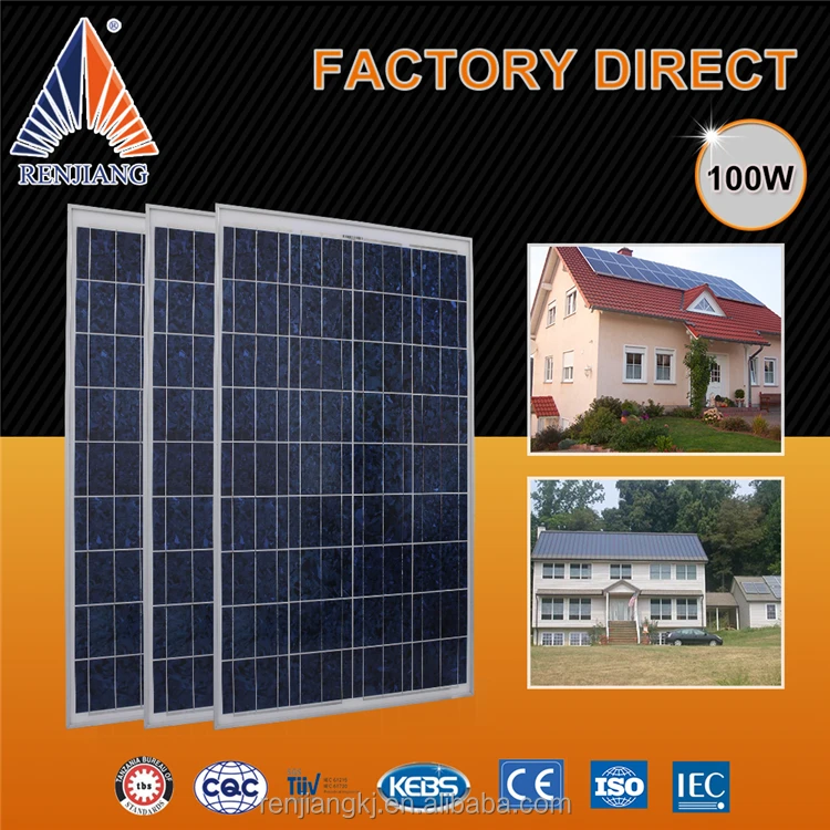 best price poly sun power 100w solar panel