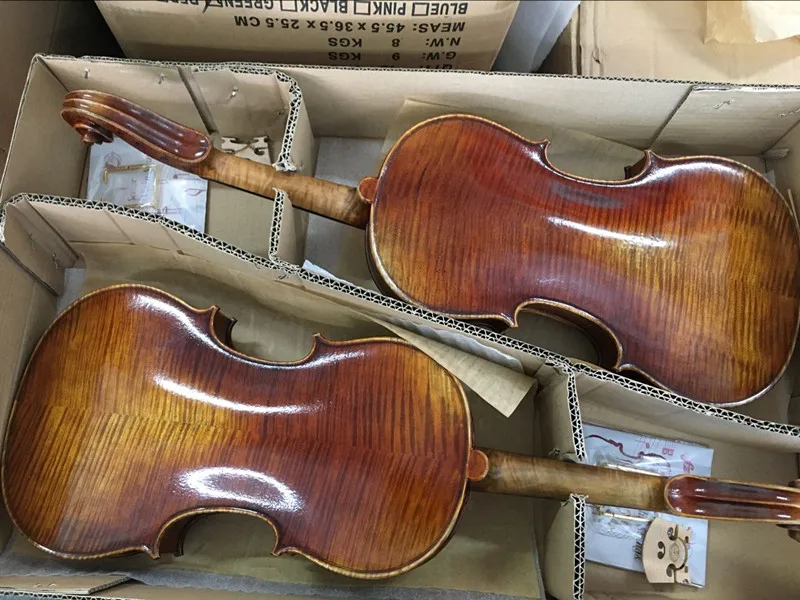 OEM/ODM Stradiviari or Guarneri handmade professional oil antique violins