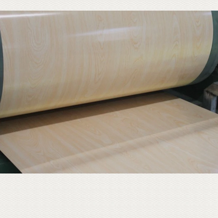 3d wooden prints ppgi Wood grain printing color coated steel coil