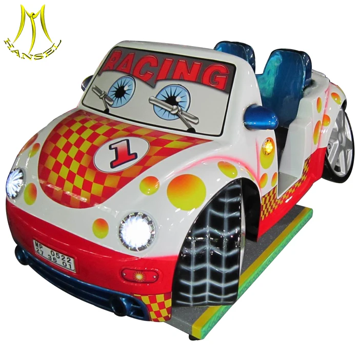 Hansel hot selling fiberglass kiddie ride coin operated with video games