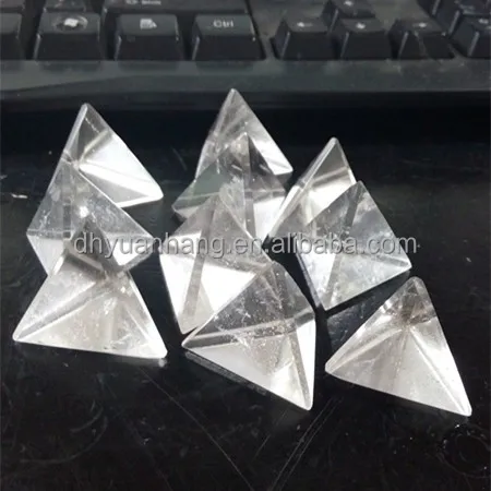 Transport natural rock quartz crystal triangle pyramids,crystal pyramids paperweight