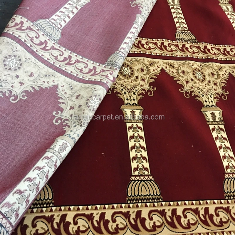 8mm Pile Red Color Mosque Carpet USA WT-8003
