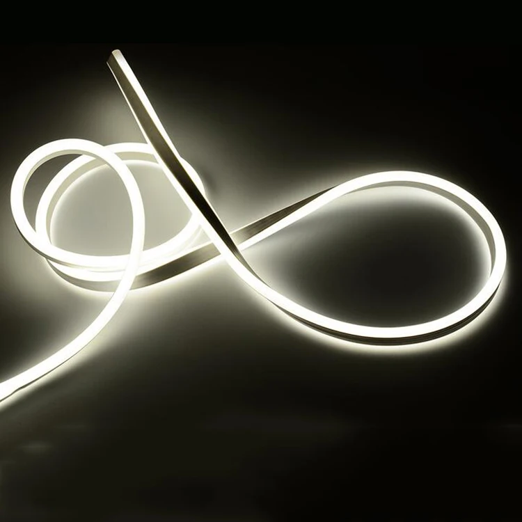 Открытый автомобиль огни 12 вольт двойной сторона супер яркий CoolWhite автомобильной веревку мини-neon flex неоновые LED