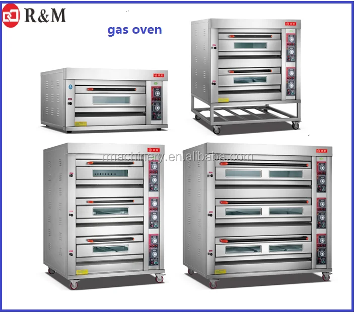 Industrial 3 Deck Gas tray Oven Baking Bread Oven for Bakery 2020,pizza baking machine bread commercial gas oven for bakery sale