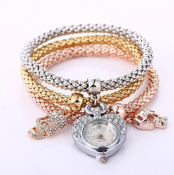 
2019 Fashion New Hot Ladies Alloy Bracelet Watch New Notes Owl Watches New Times Quartz Ladies Watch 