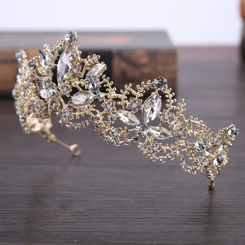 Factory direct wholesale crystal high quality tiara crown