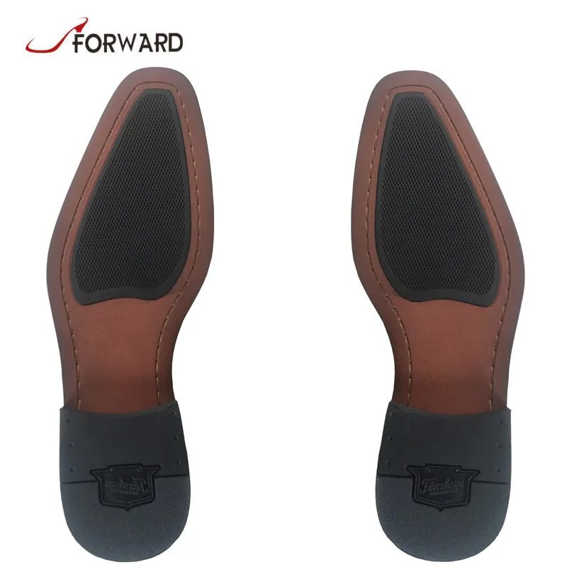 Fancy rubber shoe sole with heel rubber soles for shoes