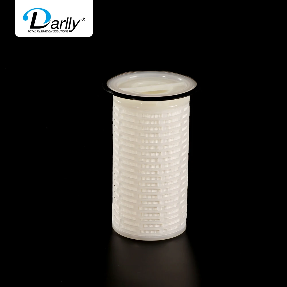 High performance filter media 16'/32' replacement type milk cartridge filter with 177mm/183mm flange for  food and beverage