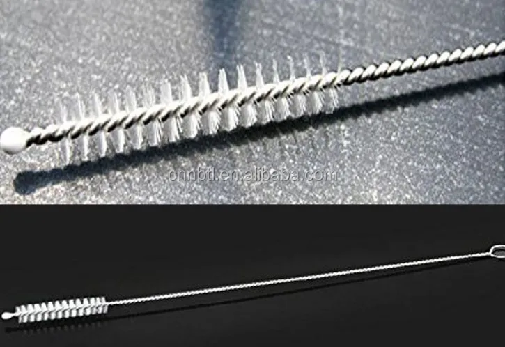 Nylon cleaning brush for straws cleaner