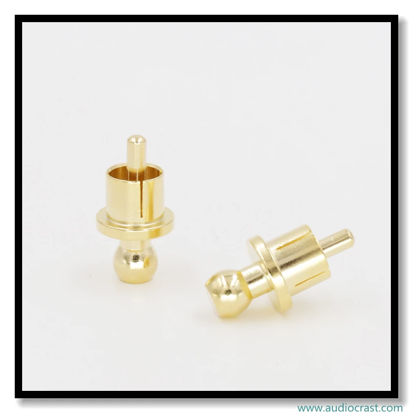 8pcs Gold Plated Short-Circuit Socket Phono Connector RCA Shielding jack socket protect cover RCA caps