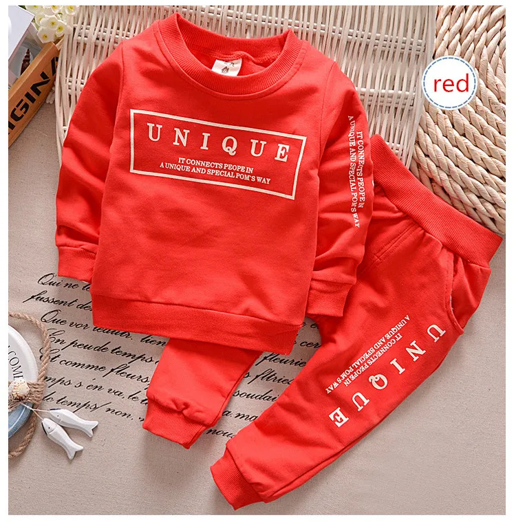 Eco-friendly clothing set kids sports suit children tracksuit casual clothes