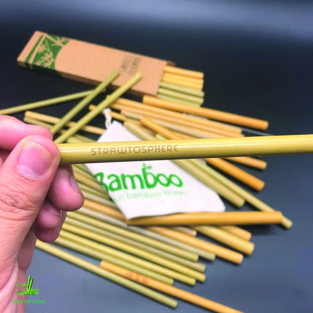 22cm bamboo straw drinking hot selling reusable strawseco-green wheat straw