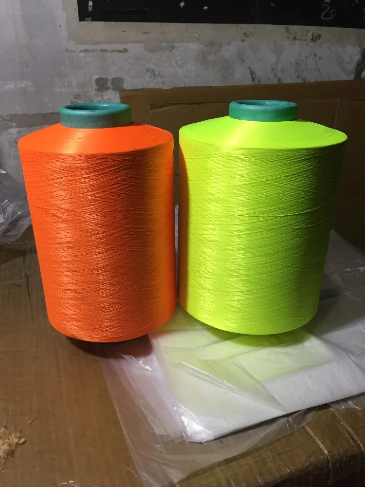 Polyester DTY Fluorescent/Reflecting Yarn Shining yarn