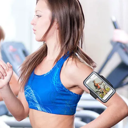 Universal Big Size Black Smart And Phones Running Sport Armband Arm Band Case