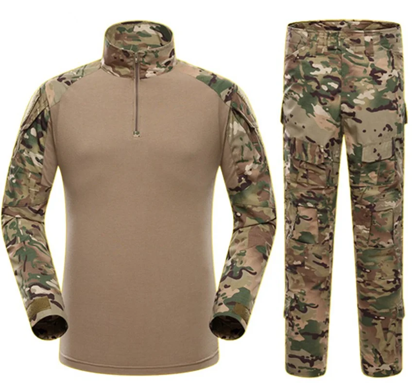 Военный Костюм камуфляжная армейская Боевая Военная форма Мультикам Камуфляжный тактический боевой Тренировочный Набор