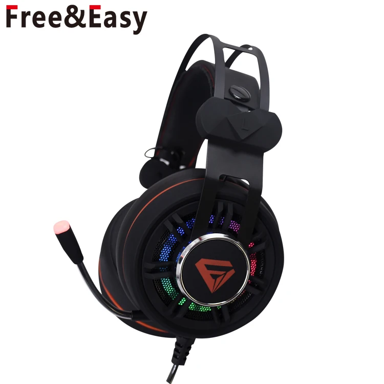 Пользовательские брендовые Игровые наушники 7,1 Usb Встроенный микрофон игровые кожаные наушники