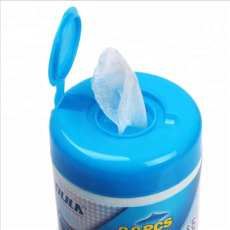 computer cleaning wet wipes barrel 88 pcs wet towel
