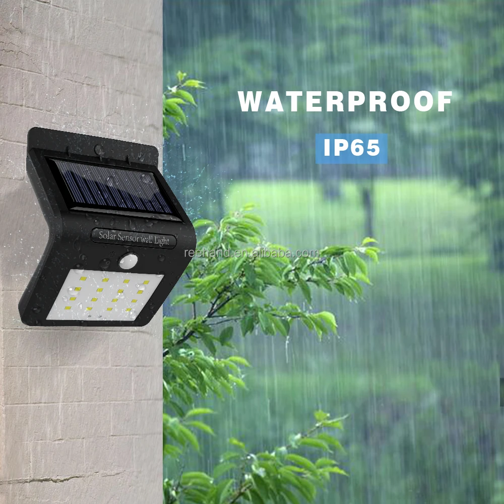 Solar sensor wall Lights 16LEDs Outdoor Wall Lamp Solar Motion Sensor Light for Patio, Deck, Yard, Garden