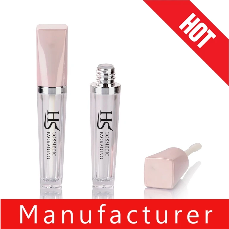 
3ml Unique design fashional empty customized lip gloss tube / lip gloss balm container 