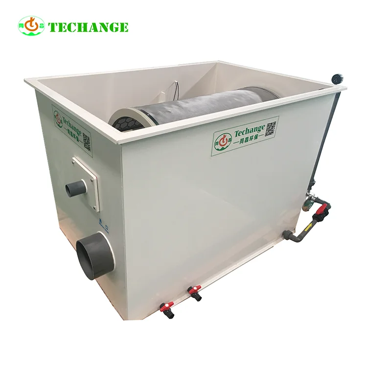 Waste water treatment fish farm rotary drum filter for koi pond