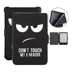 For pocketbook 616 E-ink Ebook protective case cover slim leather case premium felt with art pattern