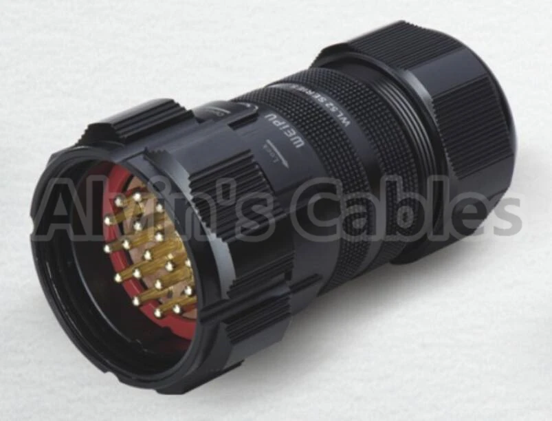 WEIPU WL52 19 pin ip67 waterproof connector Aviation plug socket stage connector