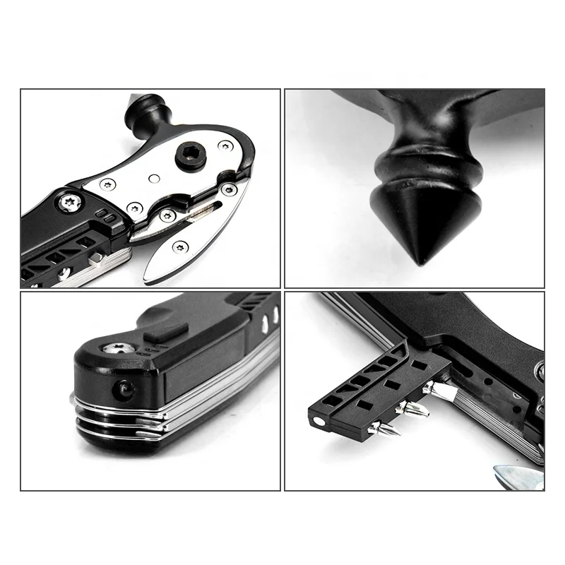 Карманный Автомобильный аварийный безопасный стеклянный мульти-молоток из нержавеющей стали открывалка для бутылок нож отвертка