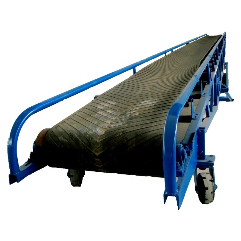 Flexible mining equipment mobile portable belt conveyor for sand gravel