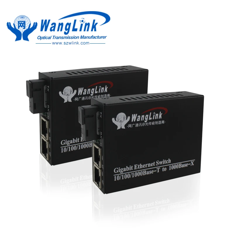 Gigabit ethernet волоконно-оптический трансивер 1 порт SC волокно 2 сетевой коммутатор GBIC Трансивер