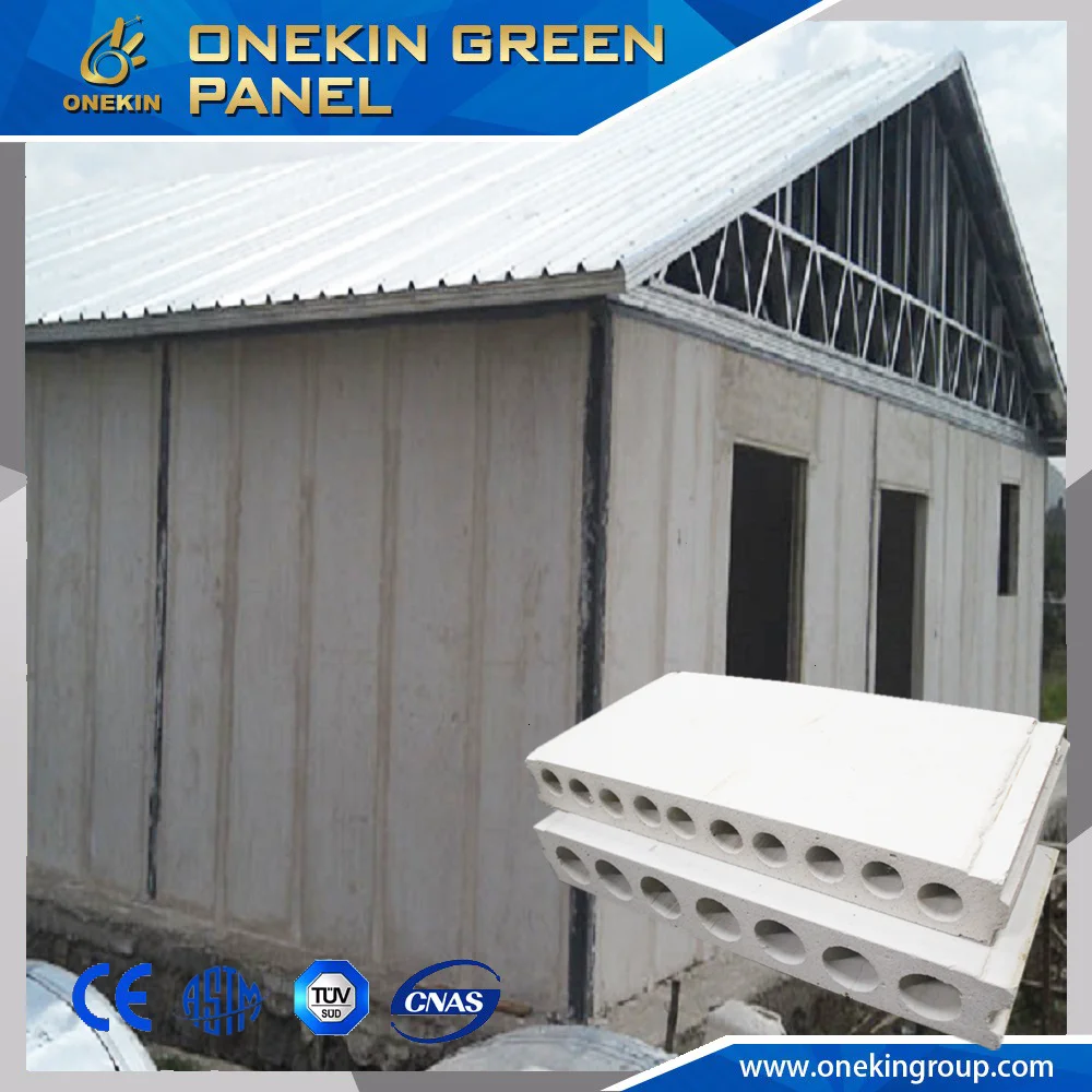 Onekin 2021 Fast Installation Wall Materials Instead Eps Cement Sandwich cheap building material Wall Panel
