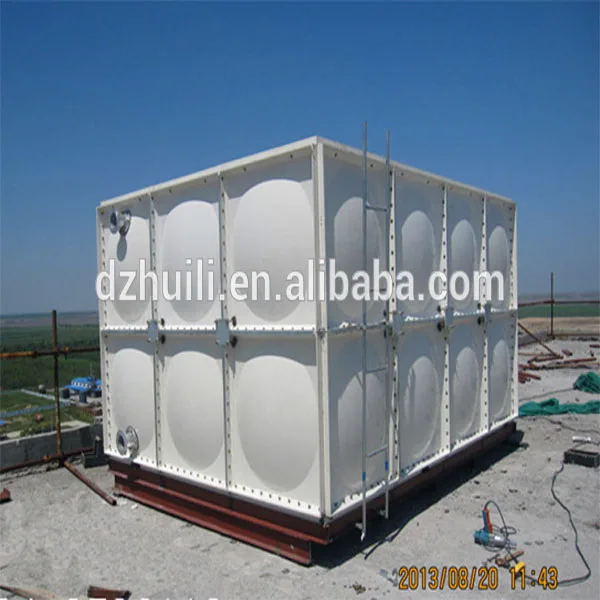 Fiberglass Water Reservoir Storage Tank FRP SMC GRP Insulated Water Storage Tank for Rain Water Food Grade Storage
