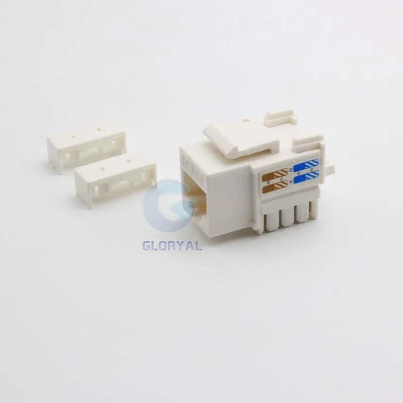 Hot RJ45 Cat6 or cat.5e Keystone Jack with cable tie