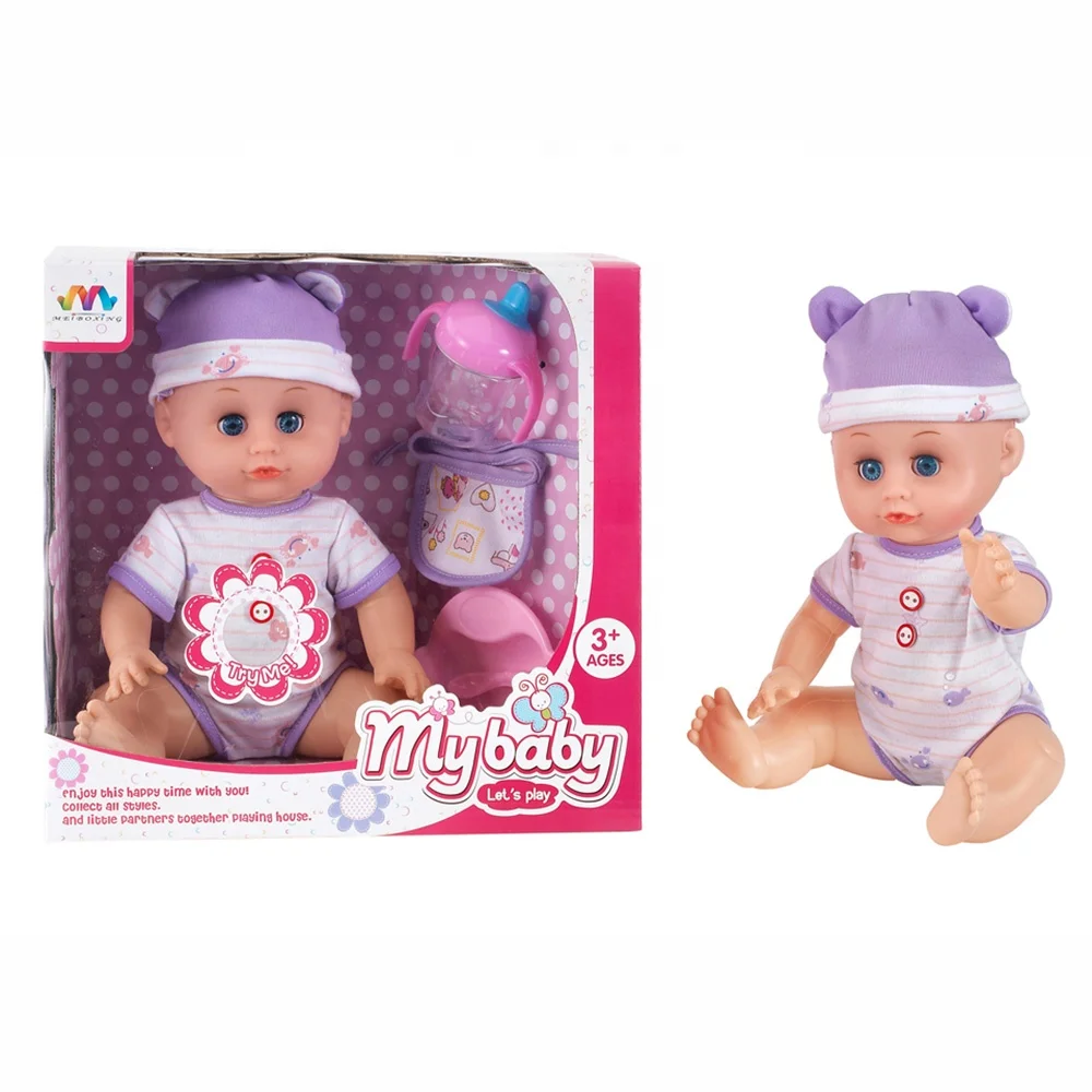 Hot sale girl gift 16 inch baby doll with 12 sound.