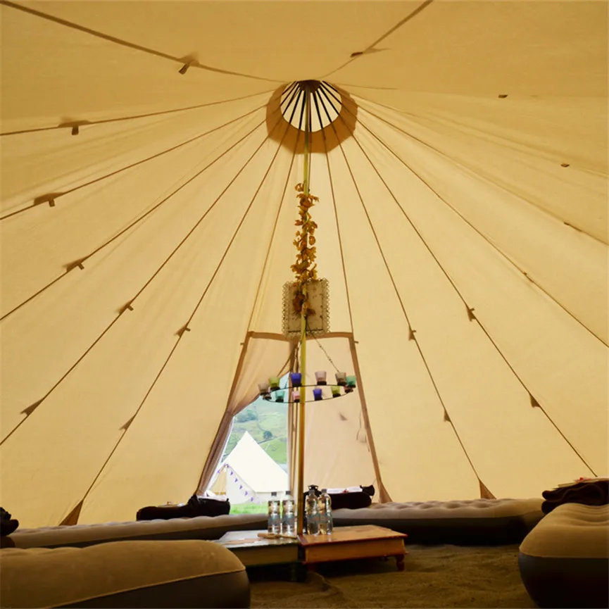 Tipi Camping Picnic Festival Tent Teepee Outdoor 8 Man Person Shelter