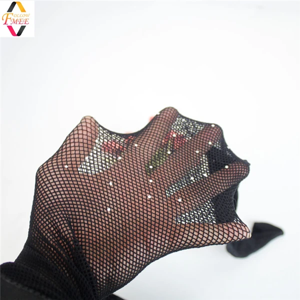 Женские ажурные блестящие сетчатые колготки со стразами