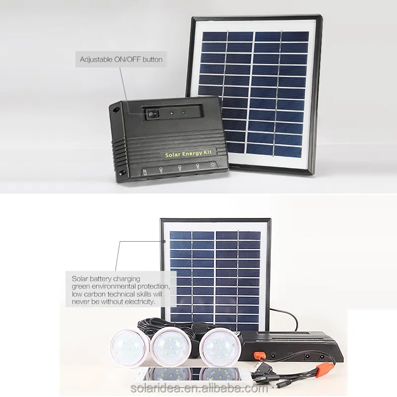 High quality new design super bright control solar home lighting system