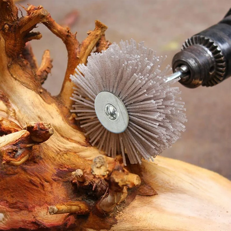 Abrasive Flower Head Wood Furniture Polishing Grinding Brush