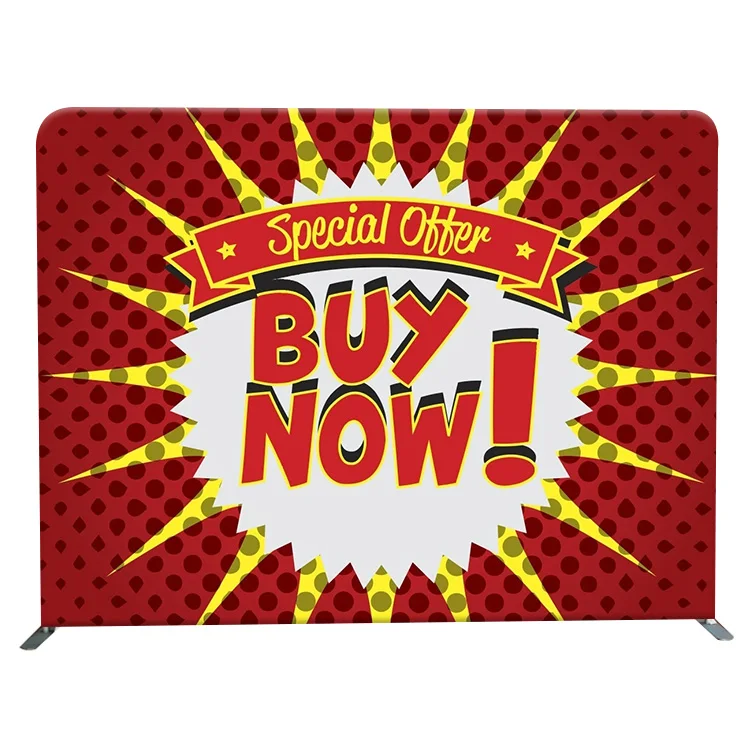 8 Футов Портативный Сплошной Цвет Пользовательский логотип печатная Натяжная ткань фотобудка студийный фон