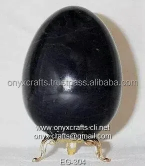 Jet Black Marble Egg