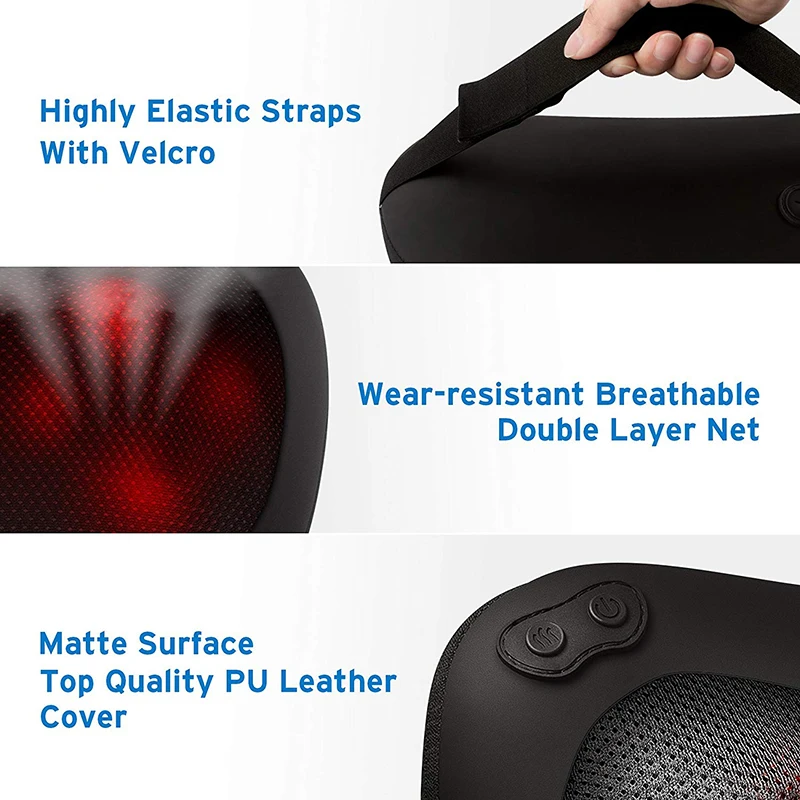 
China Portable Best Massage Pillow Cheap Massager Shiatsu Massage Pillow Wholesale 