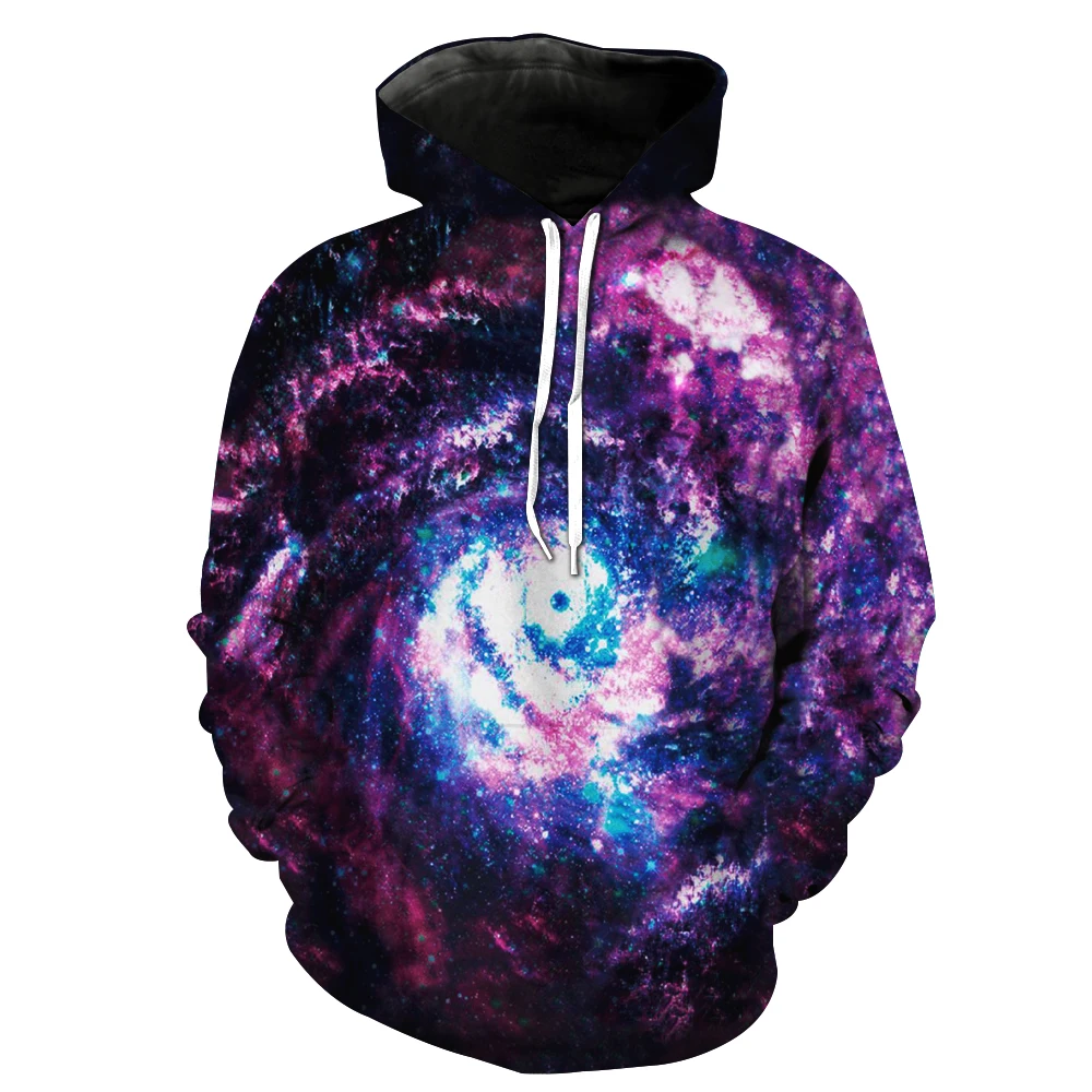 New galaxy hoodie 3d Lion printed hoodie custom fleece lined sweatshirt Polyester/Spandex pullover hoodies and sweatshirts
